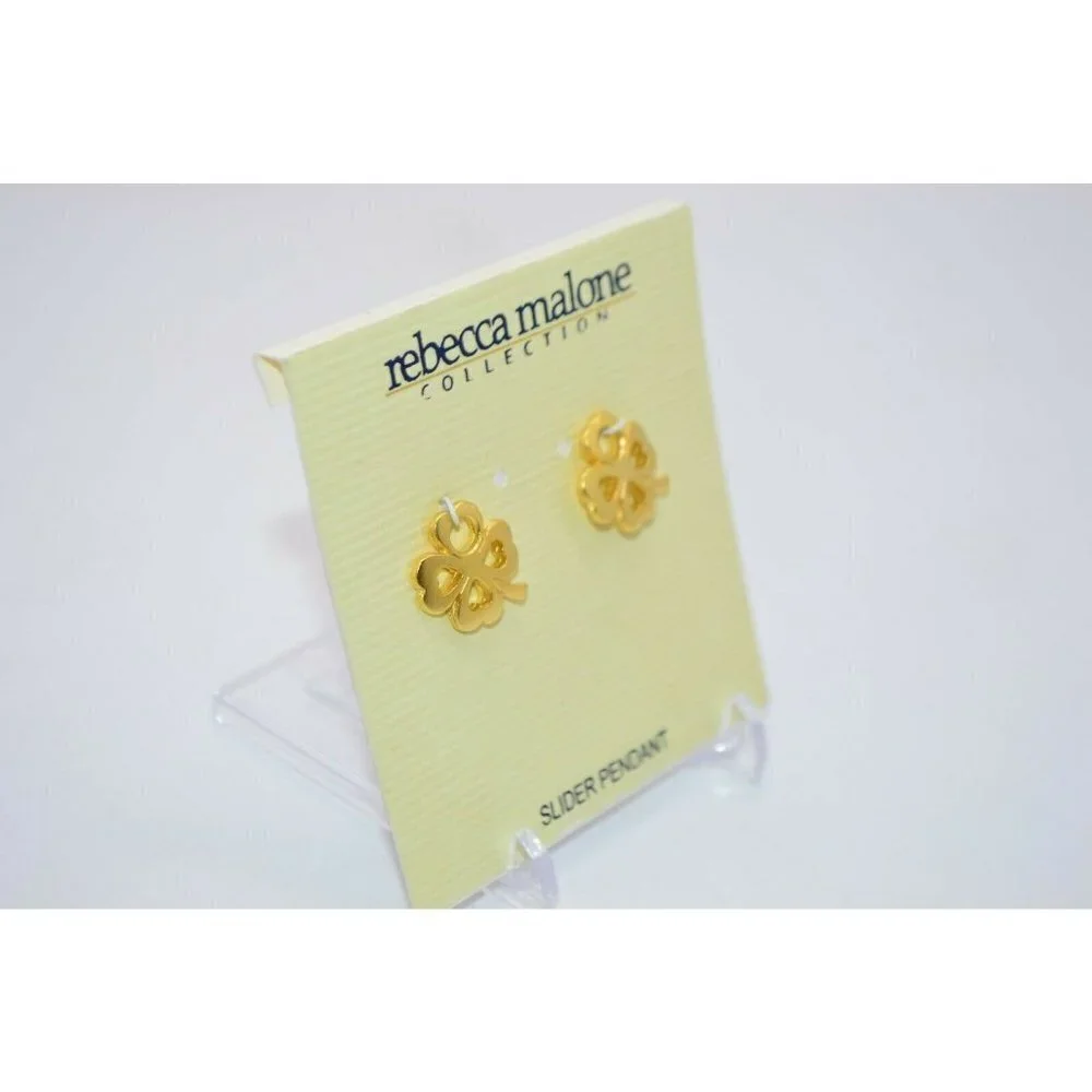 Rebecca Malone Gold Tone Four Leaf Clover Slider